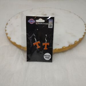 University Of Tennessee Fans GameDay Collegiate Orange T Earrings